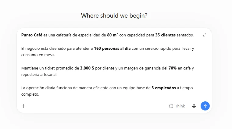 Paso 1: Describe tu negocio en palabras simples